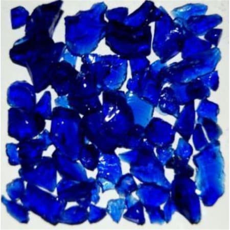 American Specialty Glass Recycled Chunky Glass, Dark Blue - Size 1 - 0.13-0.25 in. - 25 lbs TDKBLUE1-25